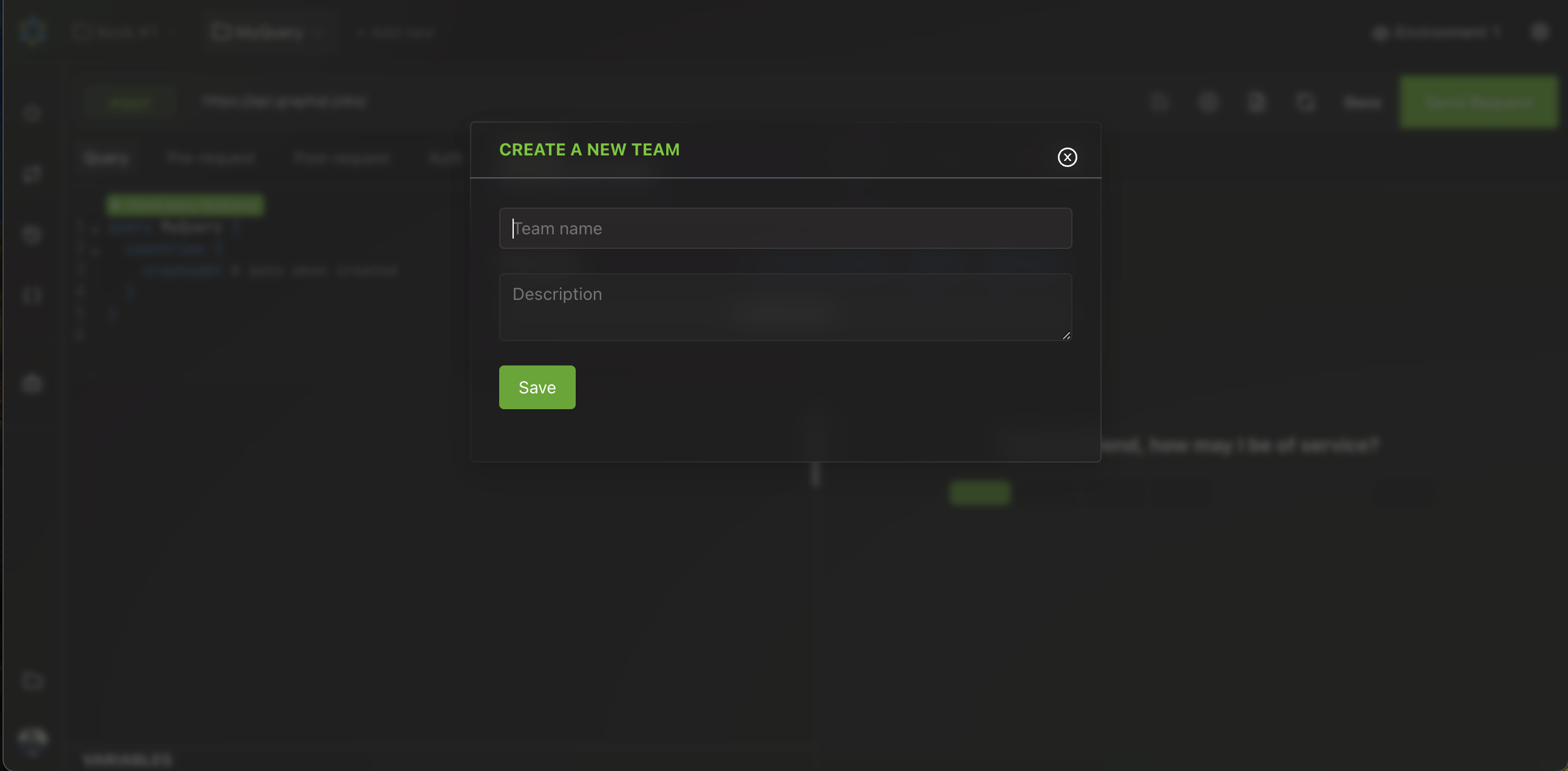 Create team