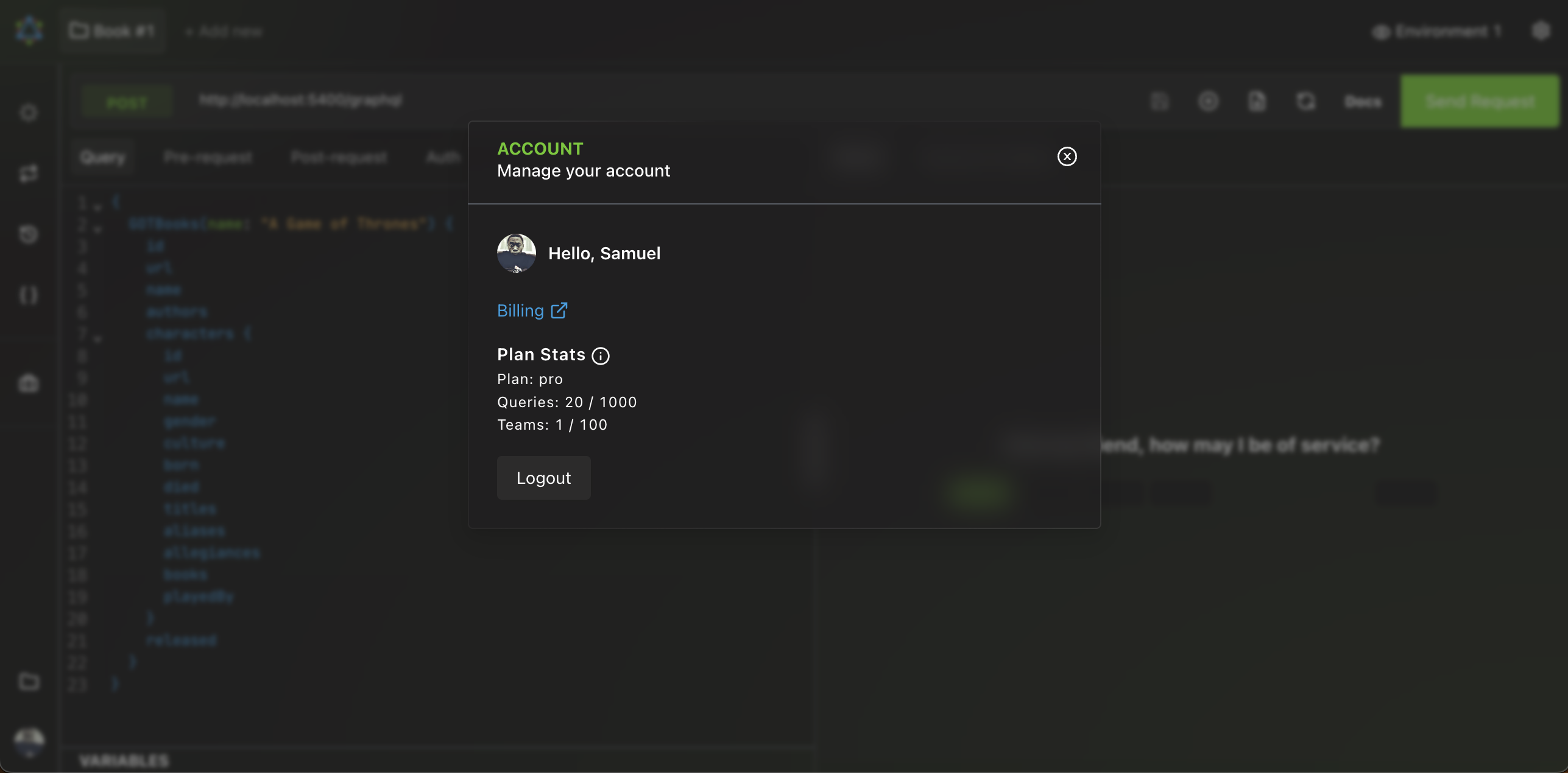 User profile